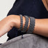 Liens Éléphant de Sumatra | Bracelet Kismet Original | Bleu x Argent